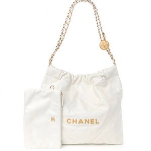 Authentic! Brand new in box Chanel 22, White leather, Gold hardware. Never used!
